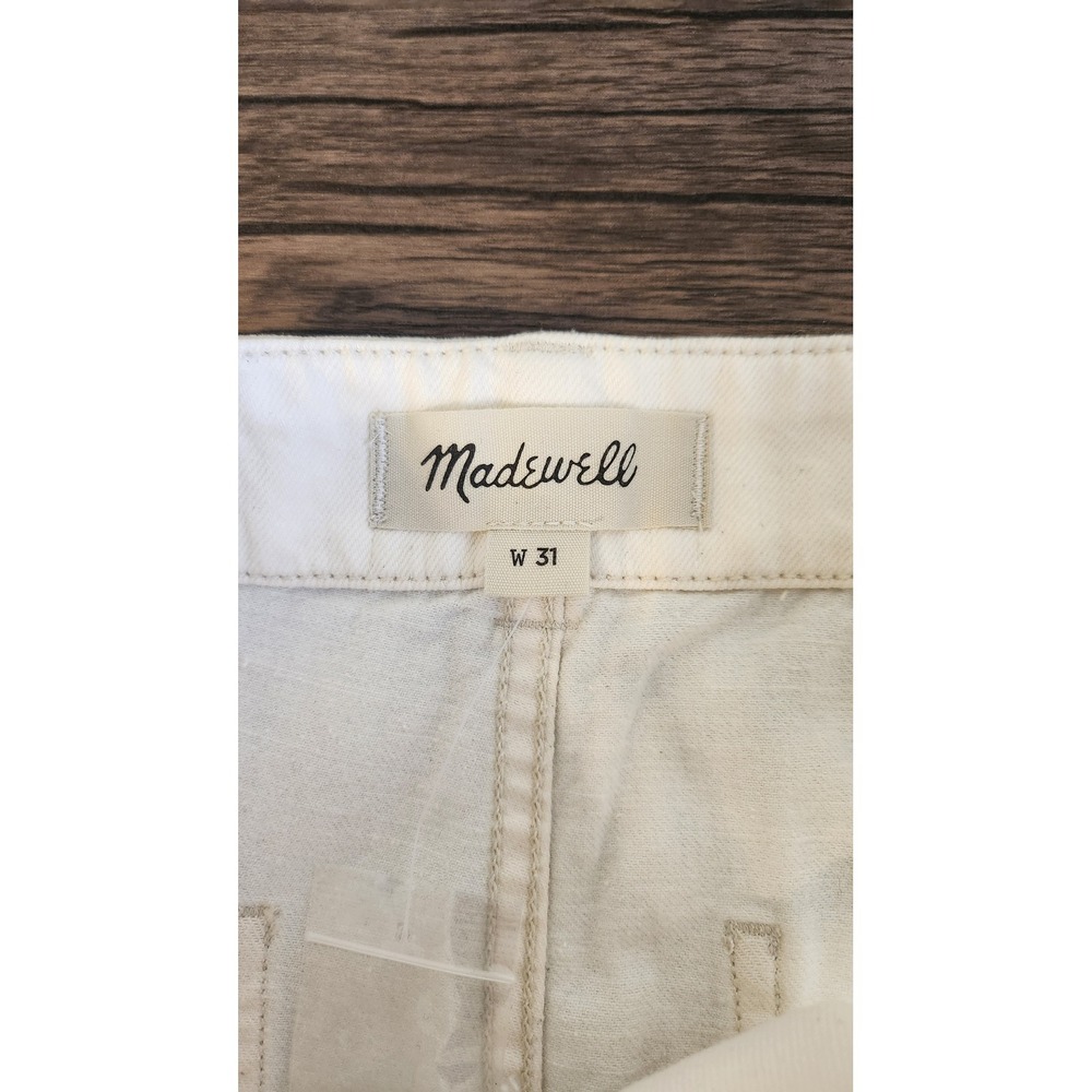 Madewell Mens Patch Pocket Jeans Summer Denim Off White Denim 31X31 NWT - Picture 5 of 8